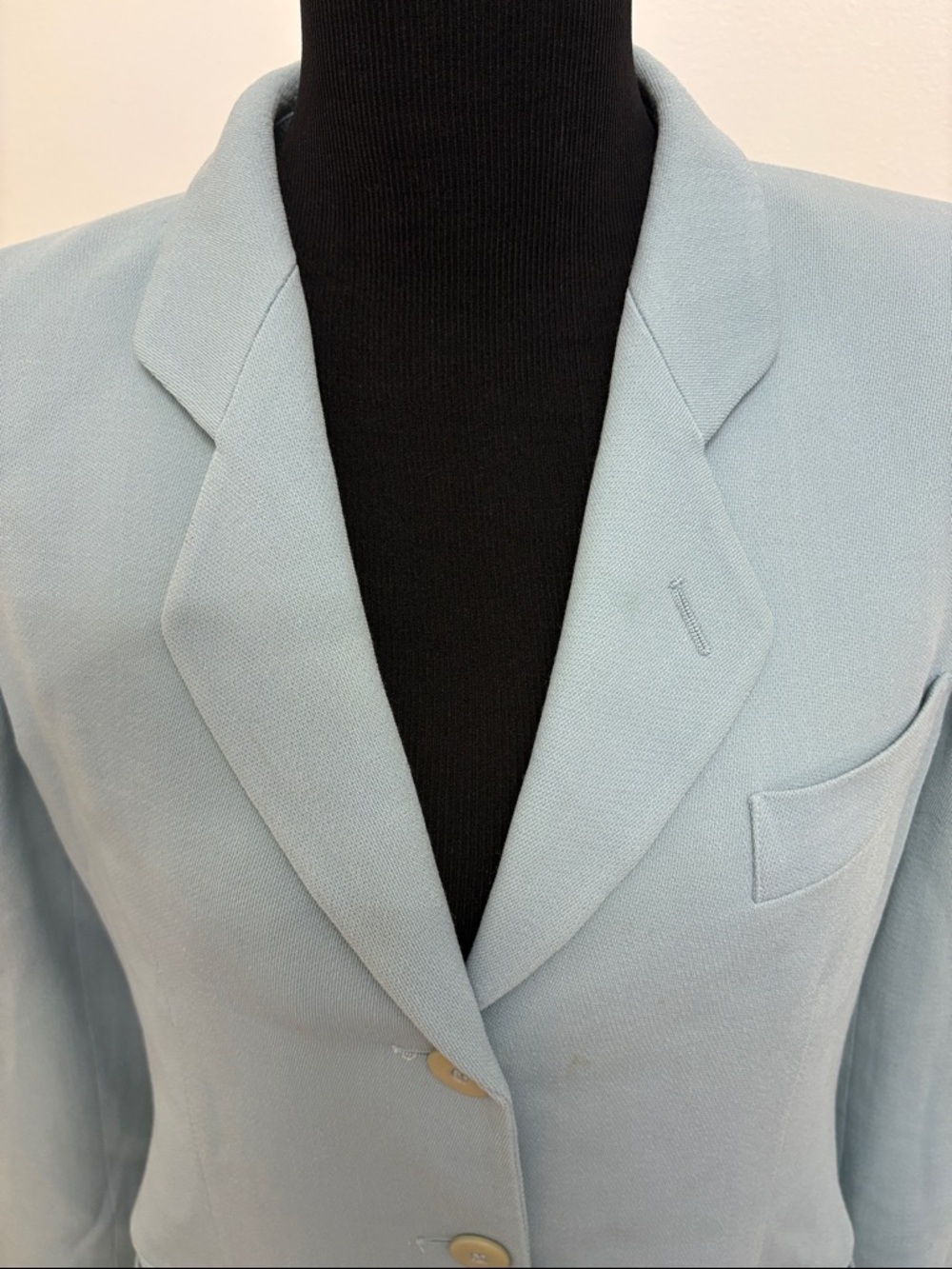 Giorgio Armani Women’s Blazer Light Blue Tailored Jacket Luxe Designer Size 14 - Picture 10 of 13